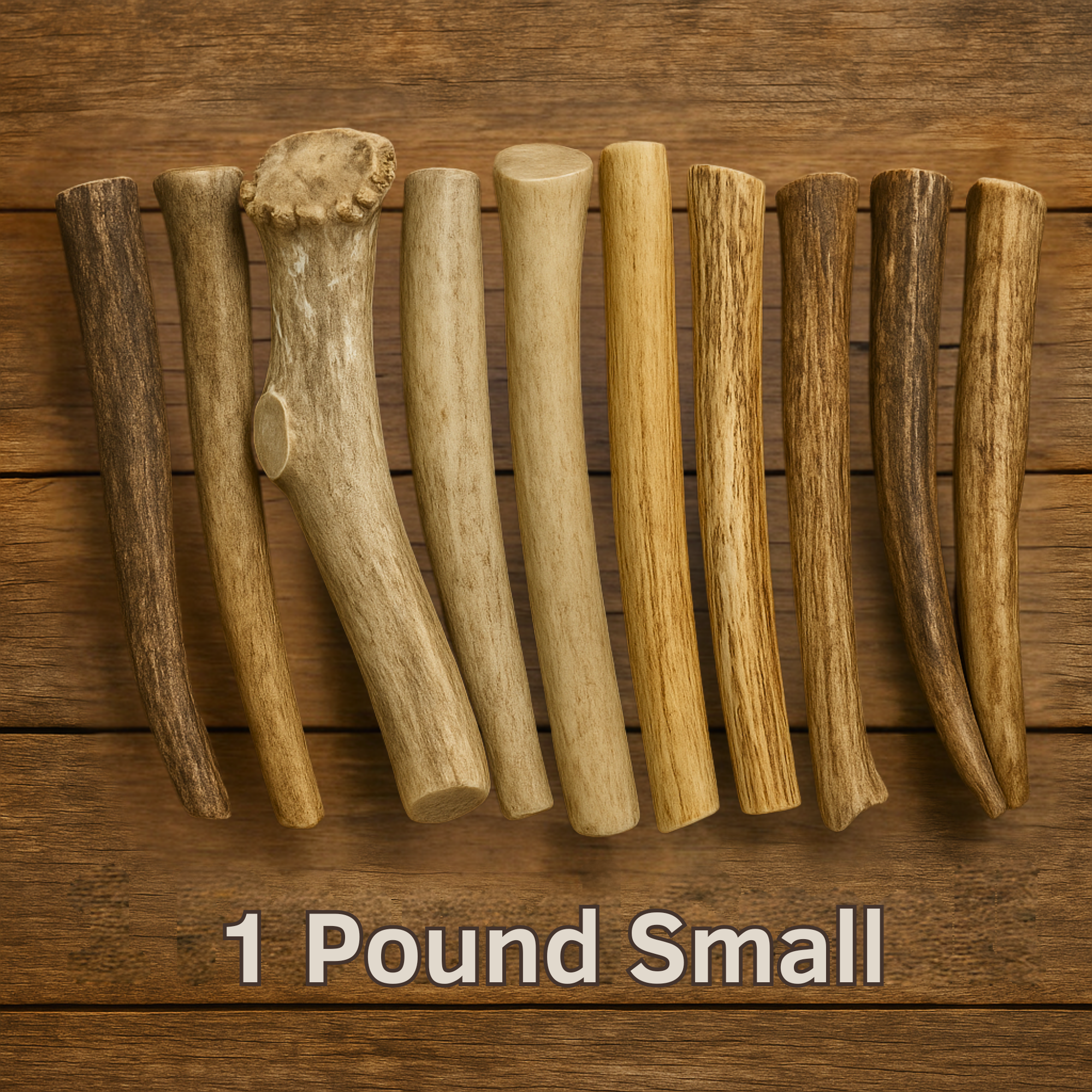 WhiteTail Naturals – wholesale Hundben/bitleksak - Hund – Stora hela hjorthornsgnagare - säljs per pund5