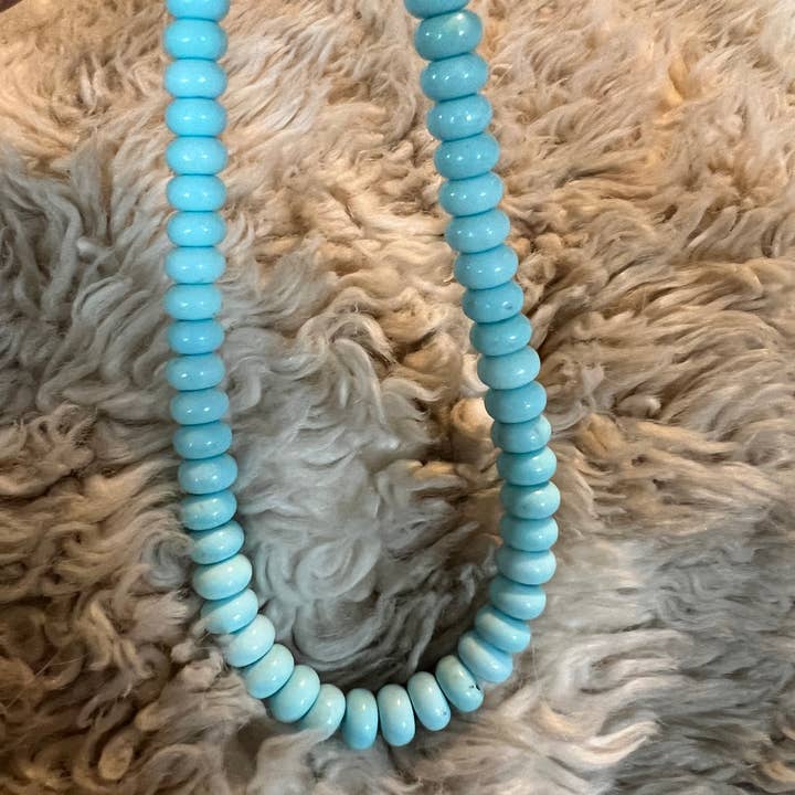 Sonya Renee Jewelry - Wholesale Beaded/Pearl Necklace - Lilly Gemstone Bead Necklace multi-color 8mm opals jade 92