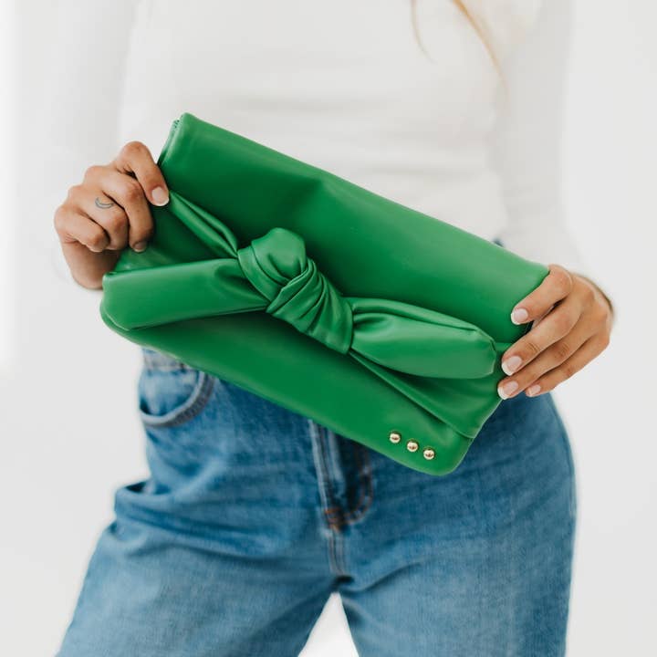 Pretty Simple - Wholesale Clutch Bag - Women's - Billie Bow Clutch Crossbody Bag
