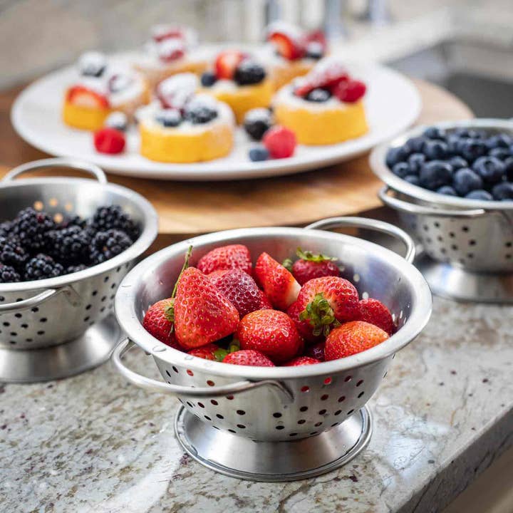 TableCraft Products Company - Wholesale Colander - 3/4 Qt Mini Colander Stainless Steel3