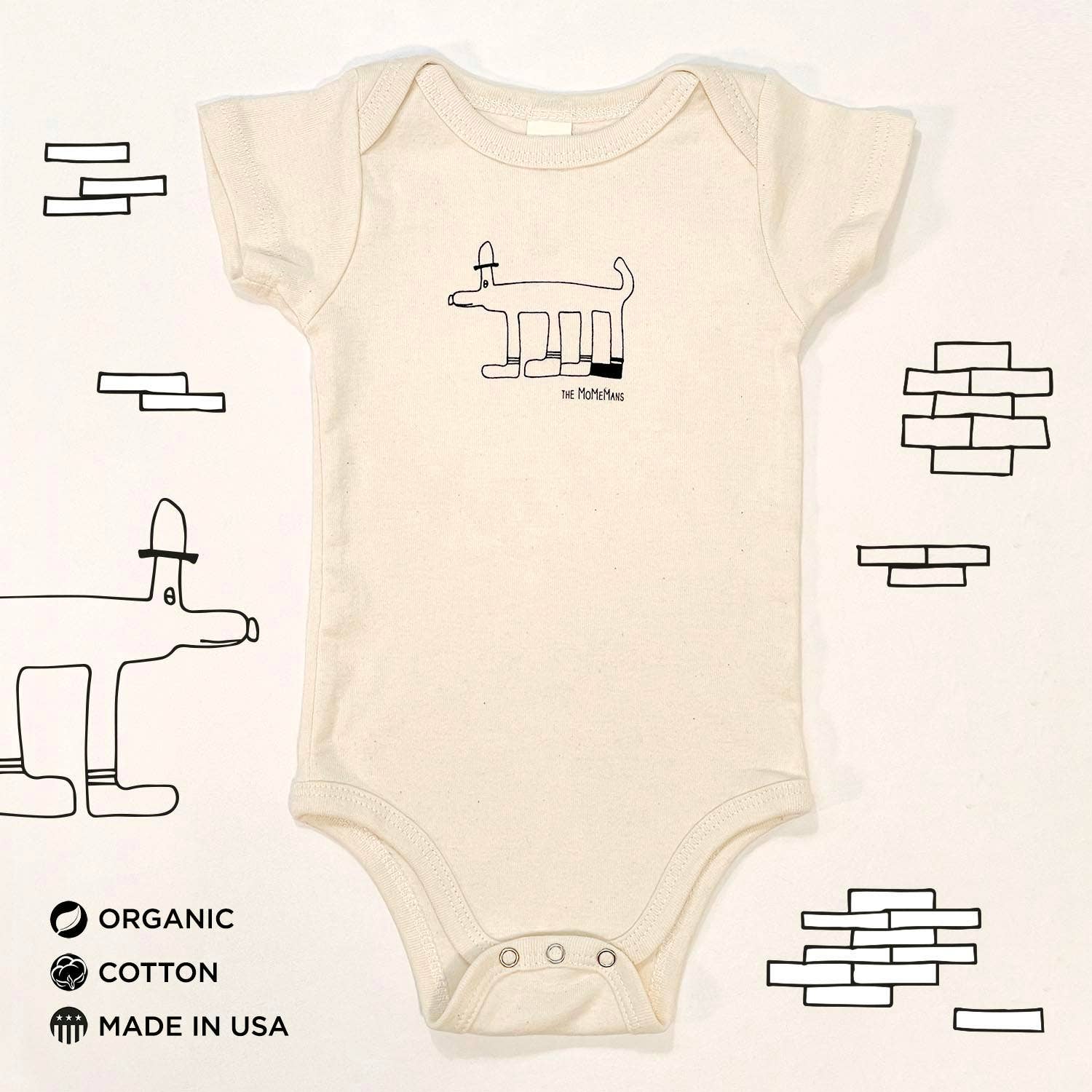 The MoMeMans - Wholesale Bodysuit (Non-Footed) - Baby - Organic Cotton Baby Onesies7