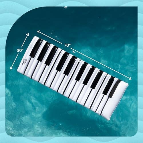 Top Rated Brands – Großhandel Aufblasbares – Aufblasbare Pool-Liege für Erwachsene 70"x33" Klavierdesign