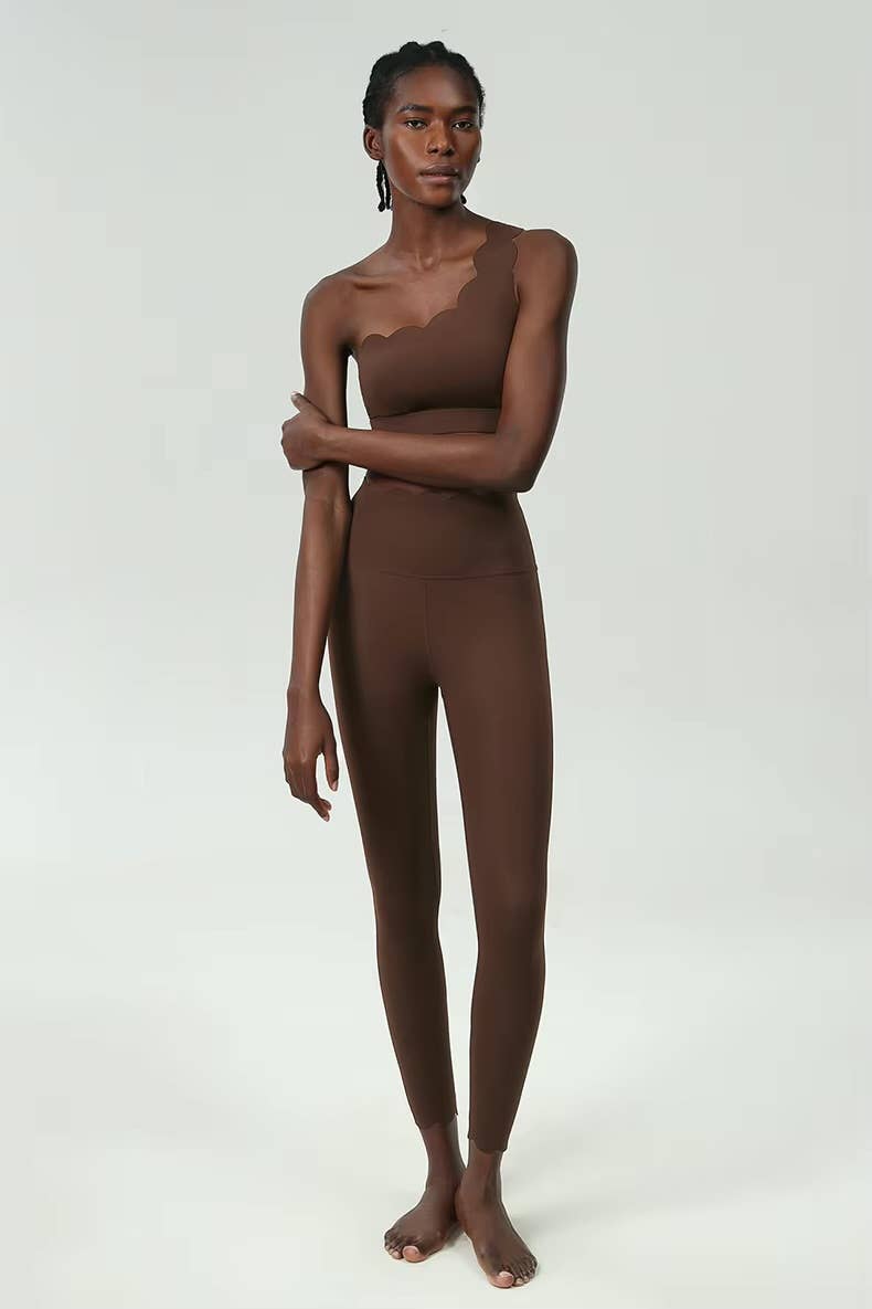 Belsize Activewear - Wholesale Activewear Set - Women's - Scallop Activewear Set Pilates, Yoga & Gym Outfit8