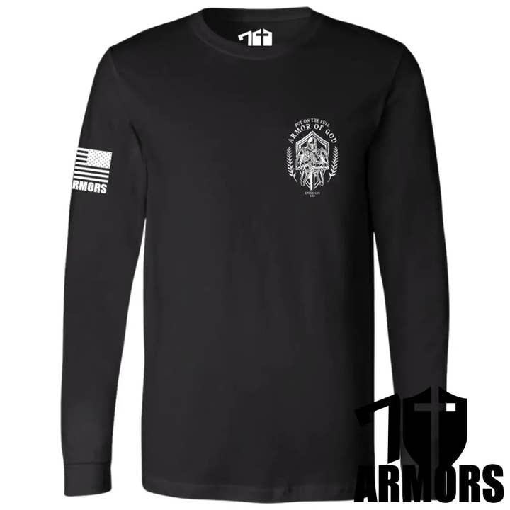 7 ARMORS APPAREL - Wholesale Screen Printed T-Shirt - Men's - FULL ARMOR OF GOD LONG SLEEVE3