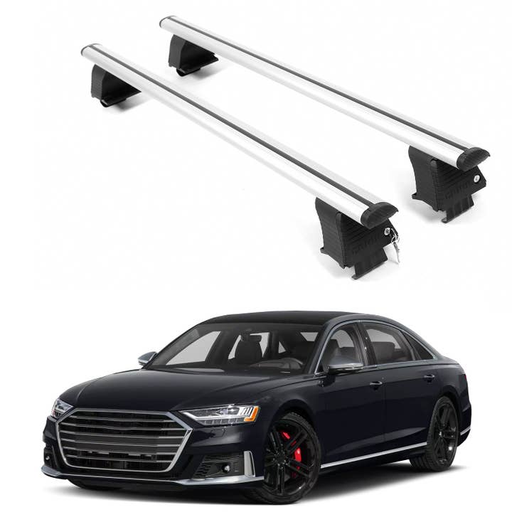 ERKUL Roof Rack Crossbars For AUDI S8 2020-2026 Naked Roof Aluminum Silver for wholesale by Erkul Auto USA