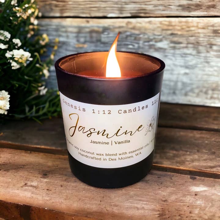 Genesis 1:12 Candles LLC - Wholesale Jar/Filled Candle - Jasmine1