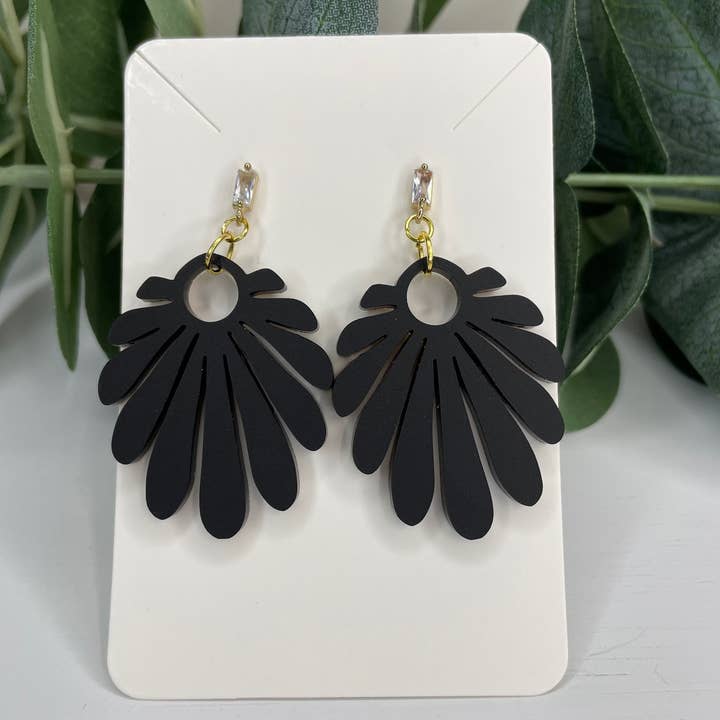 Boho Leaf Drop Earrings, Earrings, Bohemian Earrings, Dangle for wholesale by The Adorned Fox