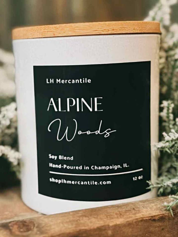 Vela Festiva de Bosques Alpinos | Vela de Invierno de Boutique para venta al por mayor de LH Mercantile