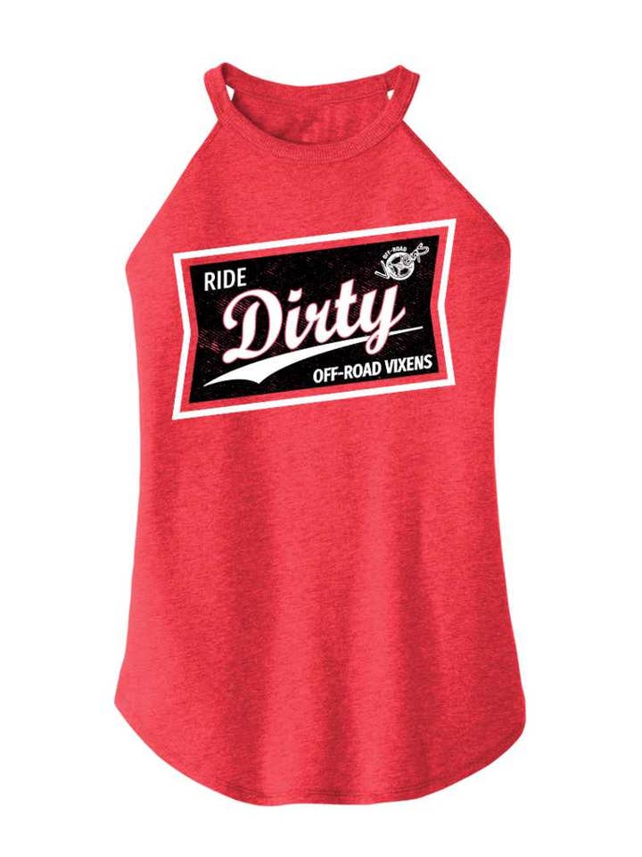High Life Tank - Red for wholesale by Off Road Vixens Clothing Co.