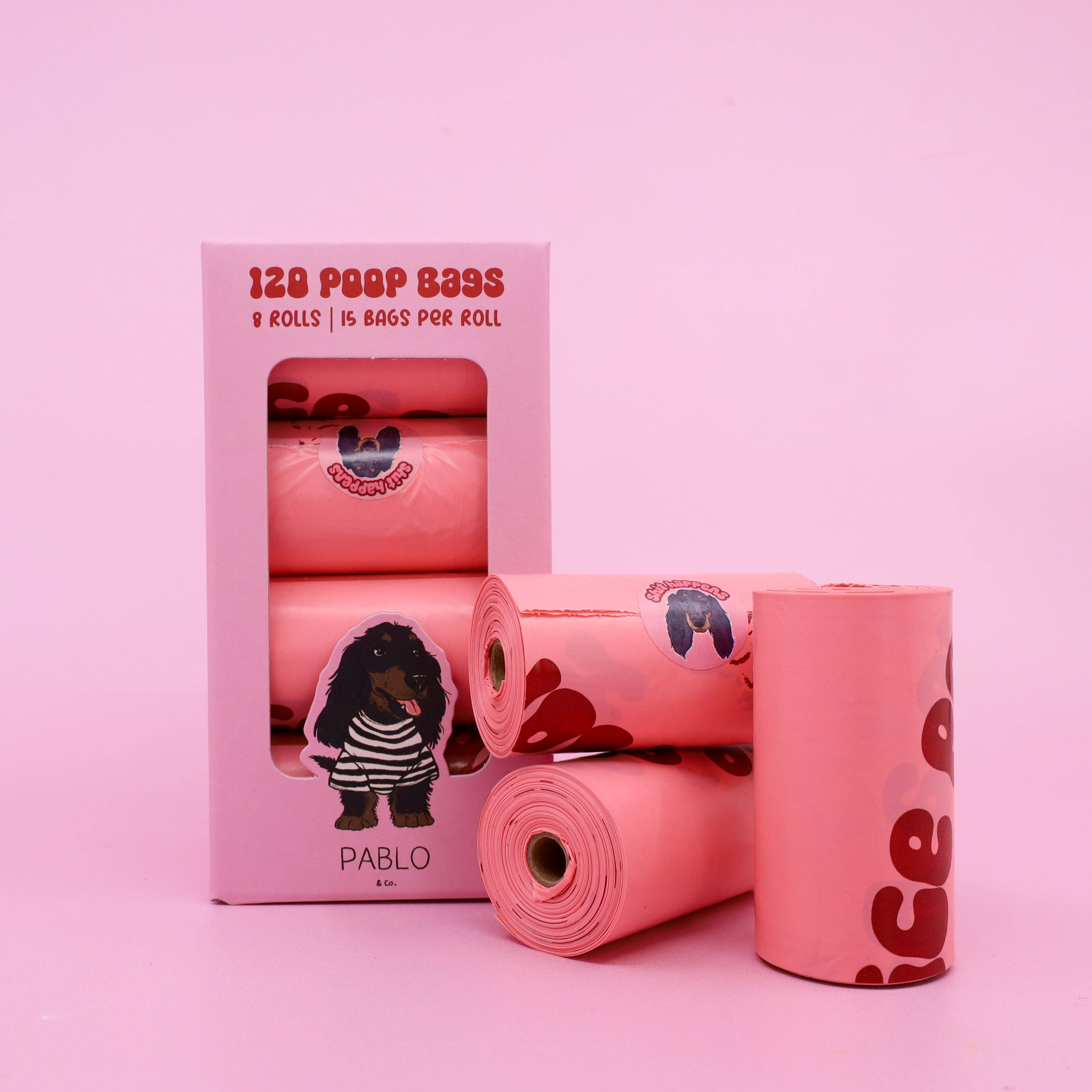 Pablo & Co. Boutique – wholesale Pet poo bag – 120 Premium Dog Poop Bags (8 Rolls)5