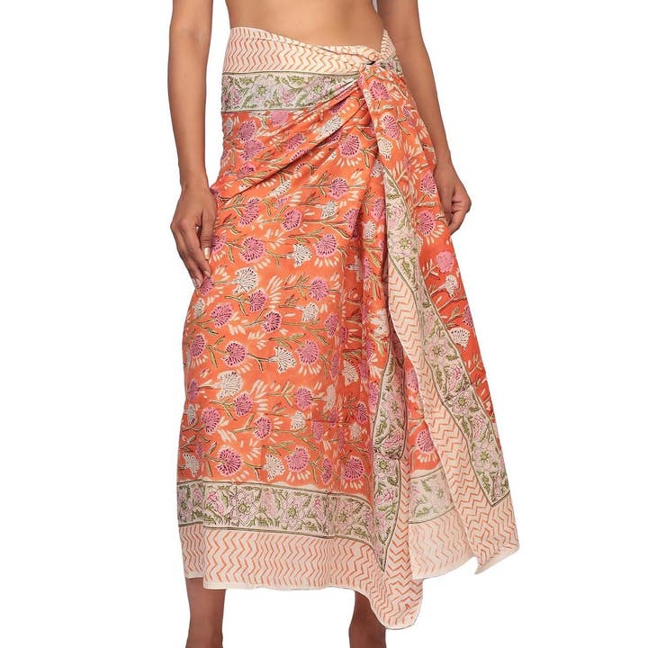 Floral Field Pareo for wholesale by Erin Donahue Tice