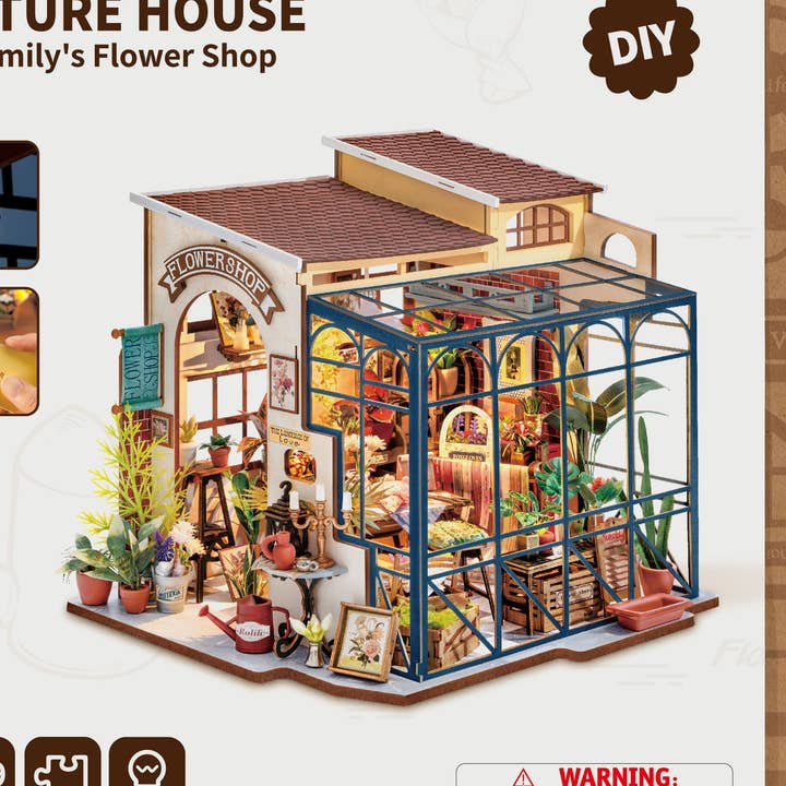 Emily's Flower Shop for wholesale by Robotime