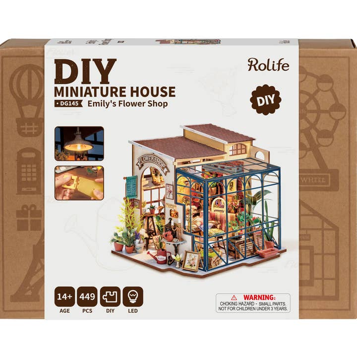 Emily's Flower Shop for wholesale by Robotime