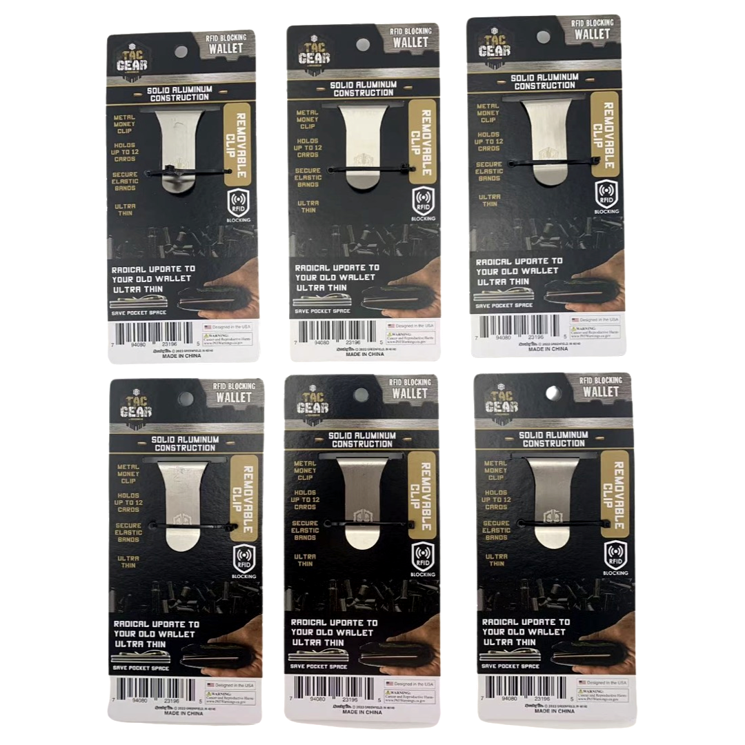 Novelty Brands - Wholesale Wallet - Men's - RFID Blocking Thin Wallet Patriot Assortment- 6/Display2