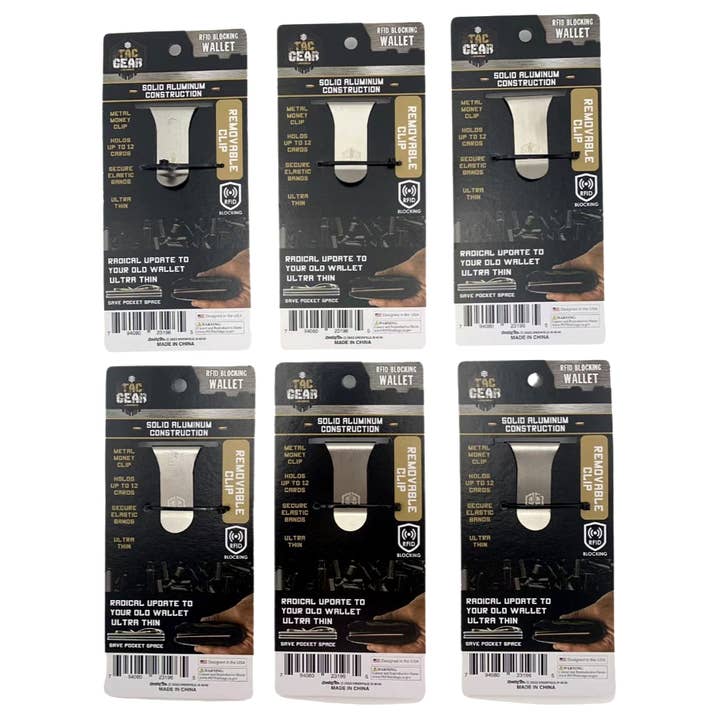 Novelty Brands - Wholesale Wallet - Men's - RFID Blocking Thin Wallet Patriot Assortment- 6/Display2