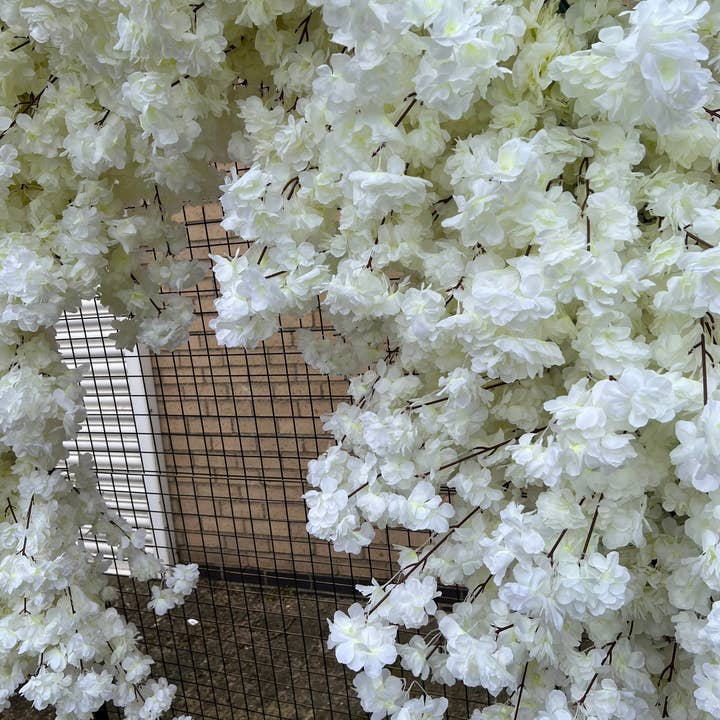 IVY CRUZ - Wholesale Bunting/Garland - White Cherry Blossom Garland, Cherry Blossom Arch, Blossom