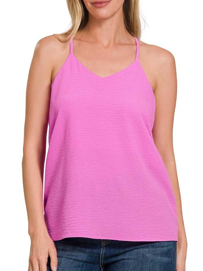 Adjustable Strap V-neck Cami Top for wholesale by Vanilla Monkey