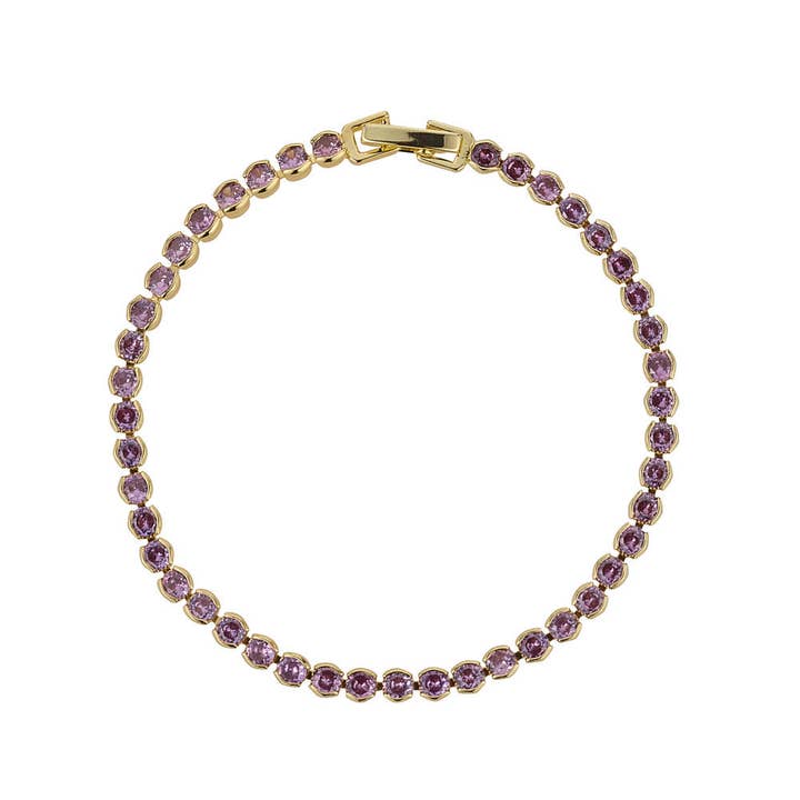 Pulsera de tenis Dakota Amethyst para venta al por mayor de Knight & Day Jewellery