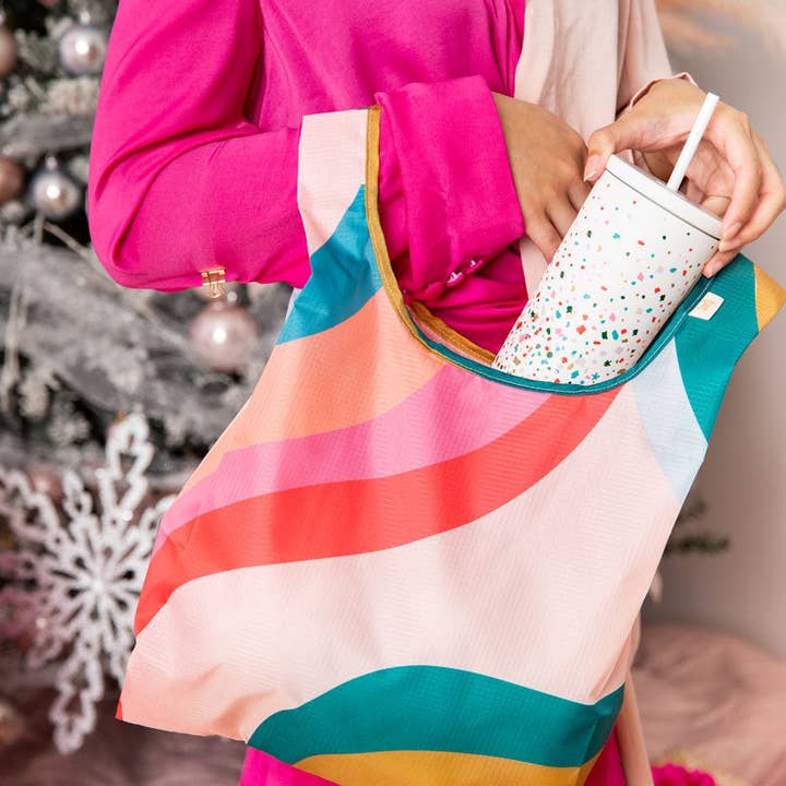 Talking Out of Turn - Wholesale Tote Bag - Women's - Holiday Twist & Shouts Small