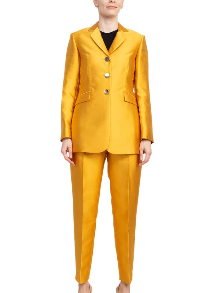 John Meyer Collection Notched Collar Long Sleeve 3 Button Jacket with Matching Pants for wholesale by Immediate Apparel