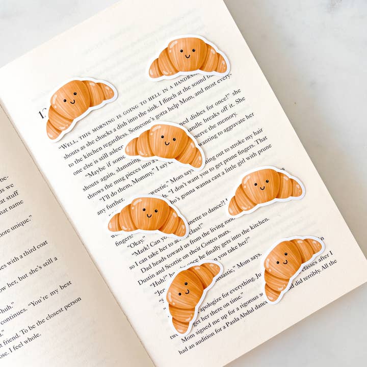 Fleurs on Sunday - Wholesale Sticker - Cute Croissant Pastry Sticker0