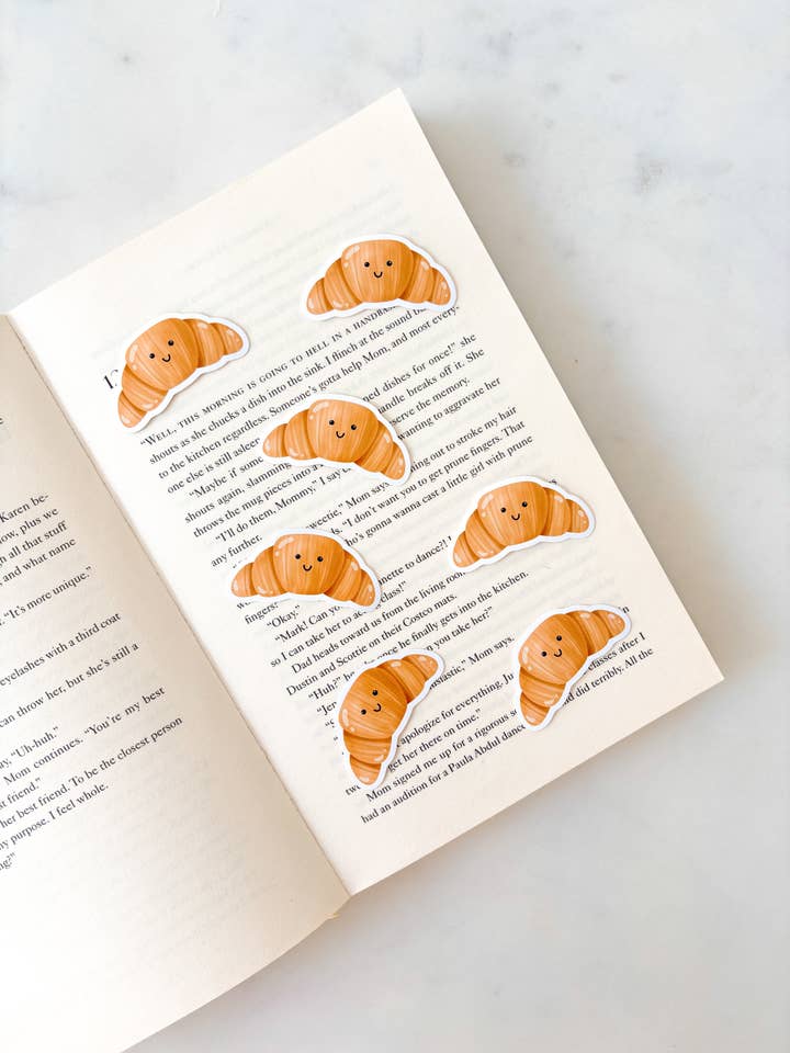 Cute Croissant Pastry Sticker for wholesale by Fleurs on Sunday