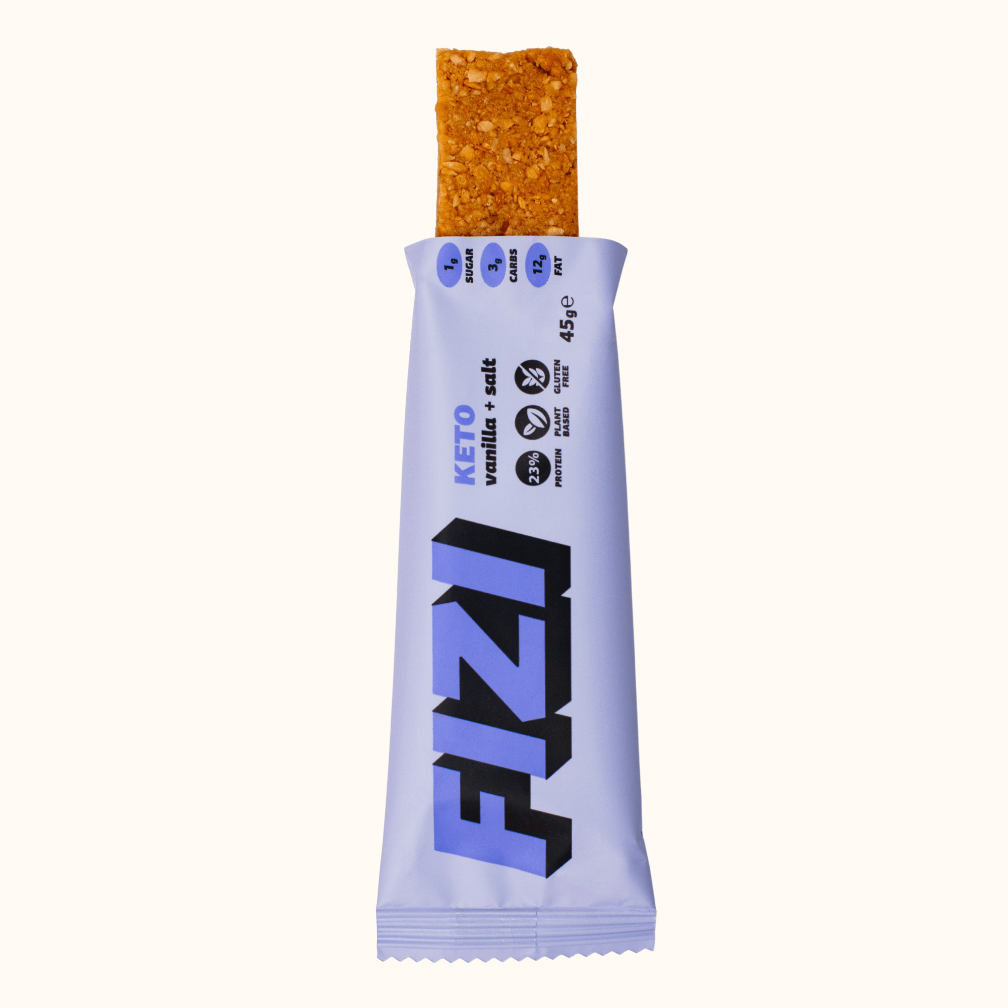 FIZI - Wholesale Snack Bar - КЕТО “VANILLA + SALT” 10x45G3