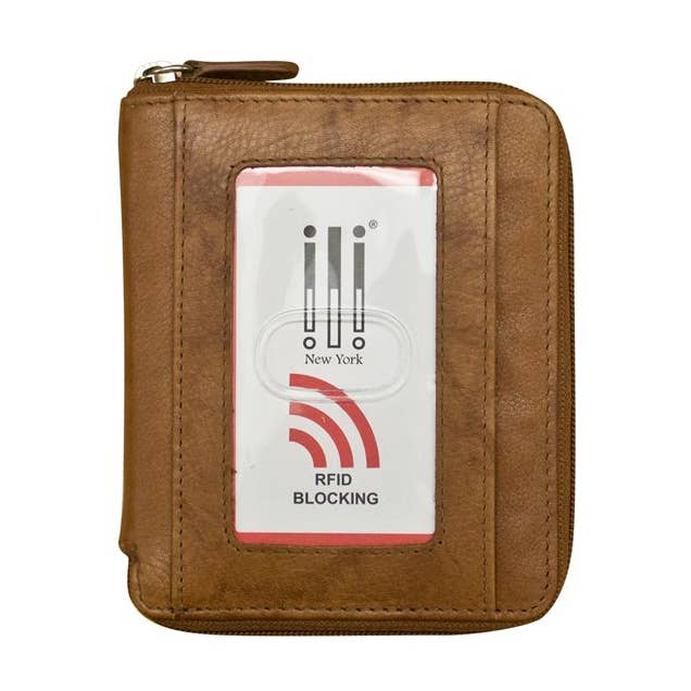 ili New York - Wholesale Wallet - Unisex - 7859 Leather Zip Around Wallet0