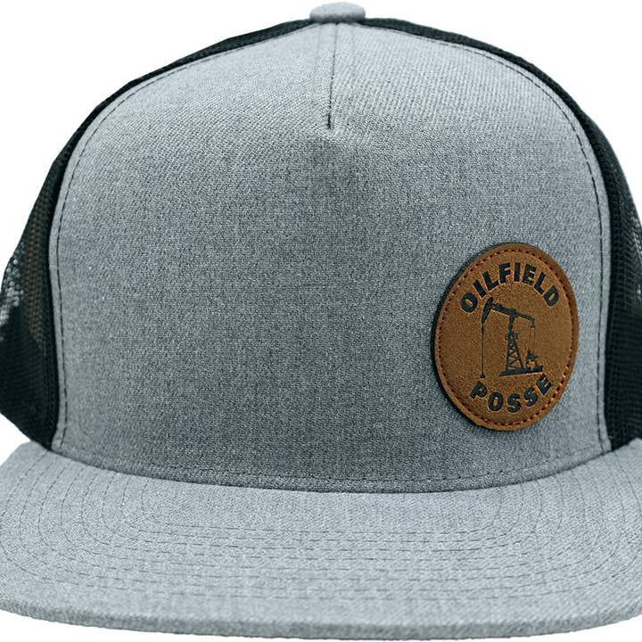 East Texas Sales & Service - Wholesale Trucker Hat - Unisex - Oilfield Cap - Leather Patch - Oilfield Posse