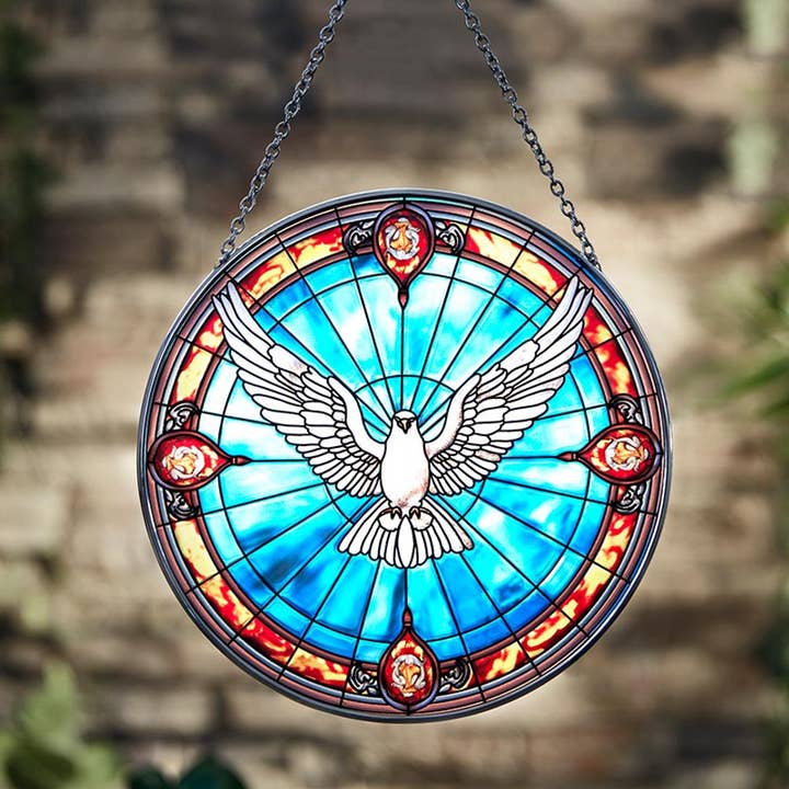 Christian Brands Catholic - Wholesale Suncatcher - Holy Spirit Stained Glass2
