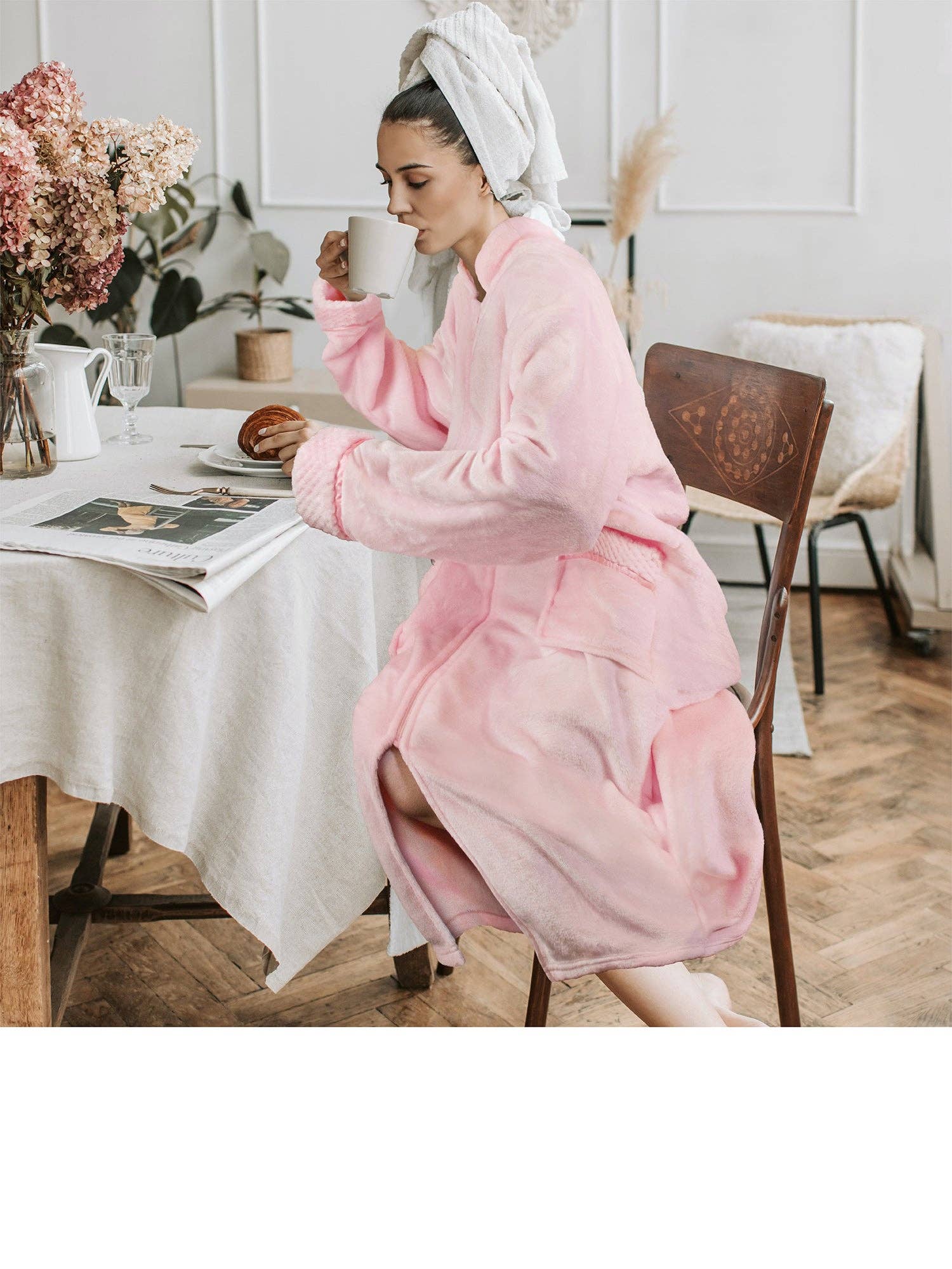 Pavilia - Wholesale Robe - Women's - Women's Housecoat Zipper Robe30