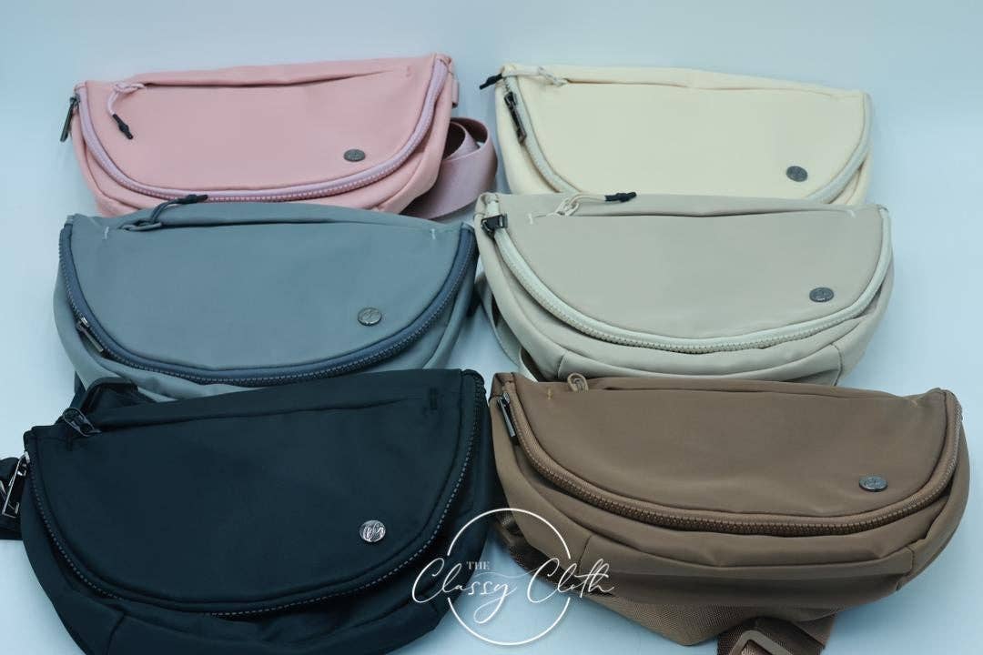 The Classy Cloth WS – wholesale Belt bag – Women’s – Margot Moon Belt Bag - Mocha RTS16