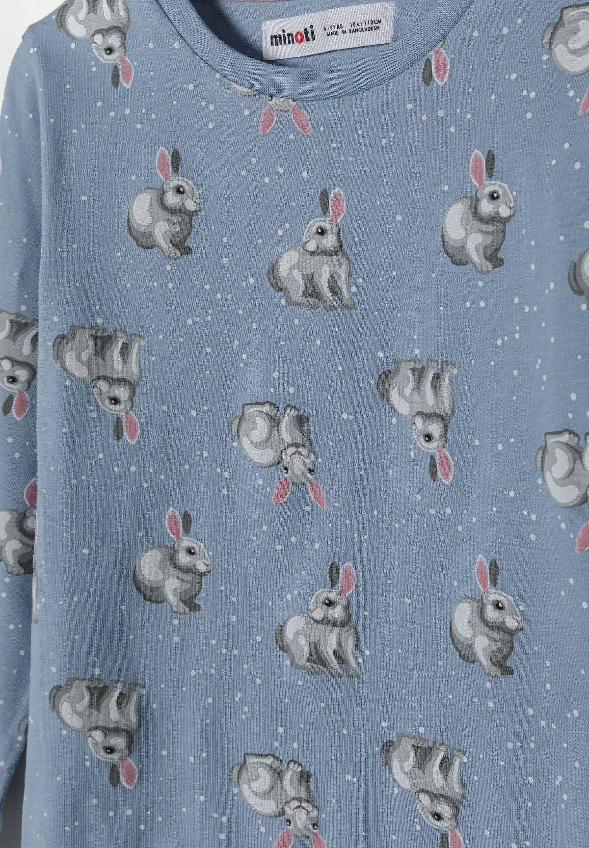 ljusblå Flickor 2-pack långärmade pyjamas med ribbade muddar ljusblå 9m-8y för wholesale på Faire17