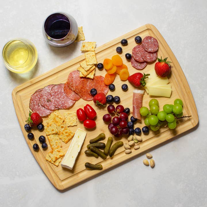 Totally Bamboo - Wholesale Cutting Board - Malibu Groove Bamboo Cutting Board with Juice Groove