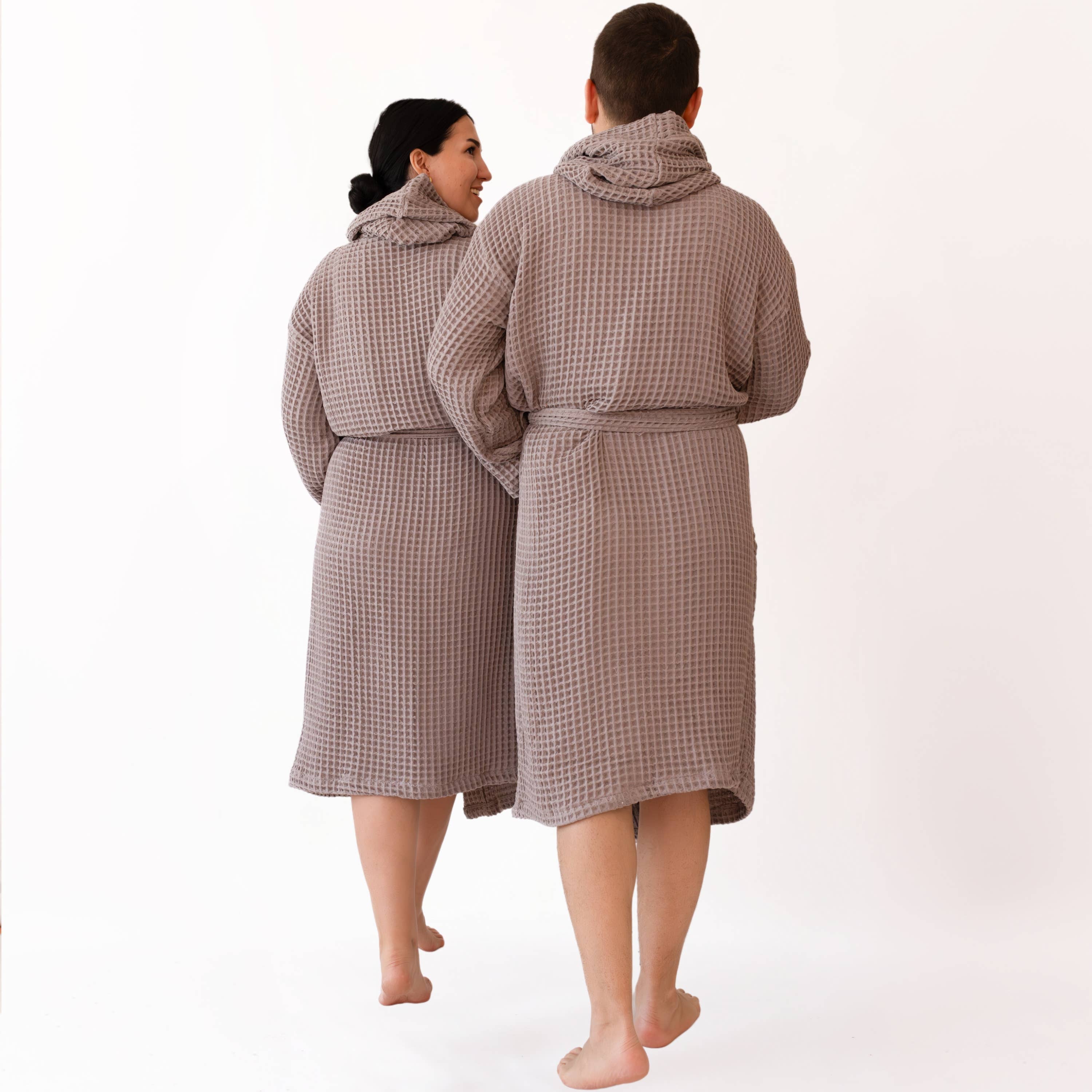 Vivamaison – Engroshandel Morgenkåbe - Unisex – Premium Vaflet Bomuld Badekåbe, Unisex Spa Komfort123