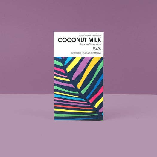 Svenska Kakao - Wholesale Chocoladereep - Melkchocoladereep met kokosmylk (Vegan) 54% uit Zweden4