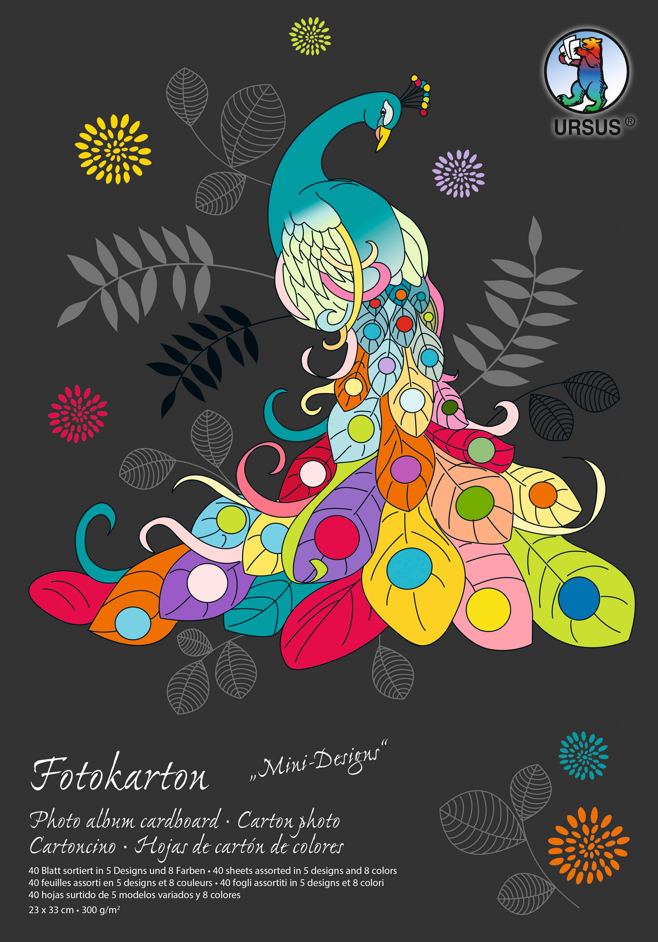 URSUS® / Buntpapierfabrik Ludwig Bähr GmbH & Co. KG - Wholesale Stationery/Notecard Set - Photo card block “Special Edition Mini-Designs”, 23 x 33 cm0