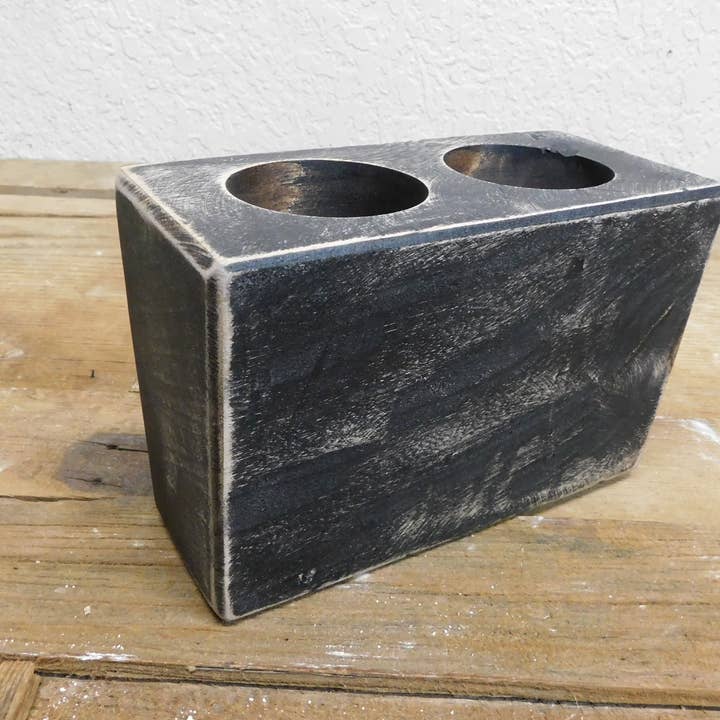 My Amigos Imports - Wholesale Candle holder - CLEARANCE-Two Hole Sugar Mold-WH5-Mold Only-2 Hole-Black-$65