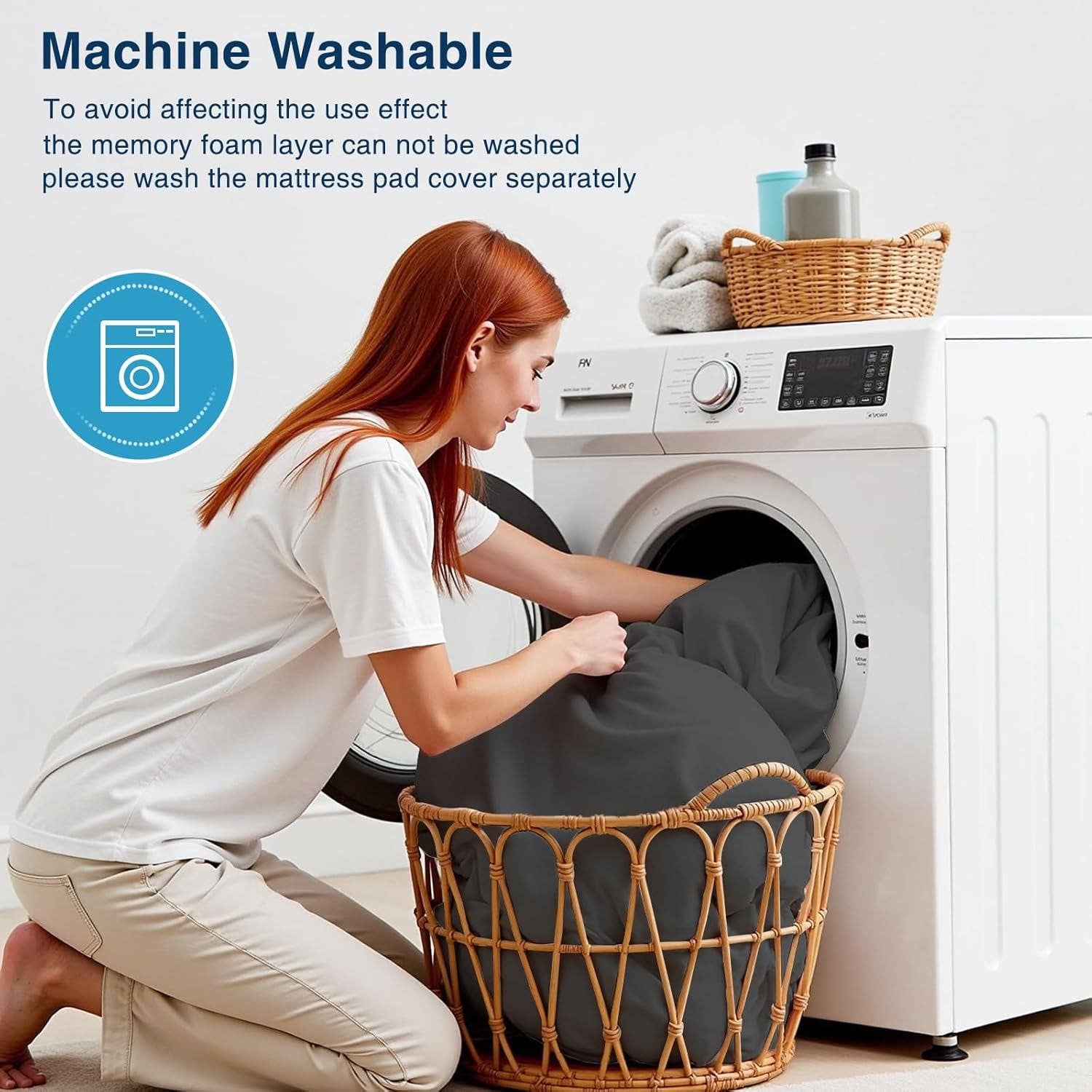 Gray Dual-Layer 4 Inch King Size Memory Foam Mattress Topper for Back Pain, 2 Inch Cooling Pillow Top Mattress Pad Cover and 2 Inch Gel Memory Foam Topper, Deep Elastic Pocket, Grey for wholesale on Faire6