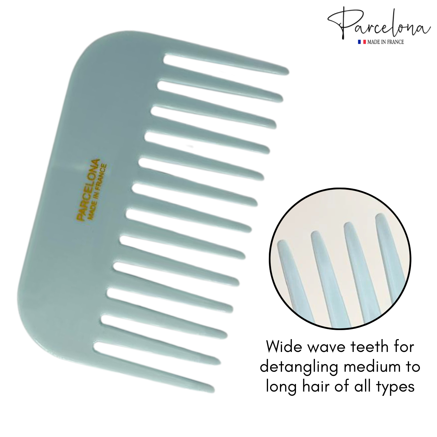 Parcelona - Wholesale Hair Brush/Comb - Parcelona Wide Tooth Comb Tropical Toucan Floral Print Comb for Thick Curly Hair21