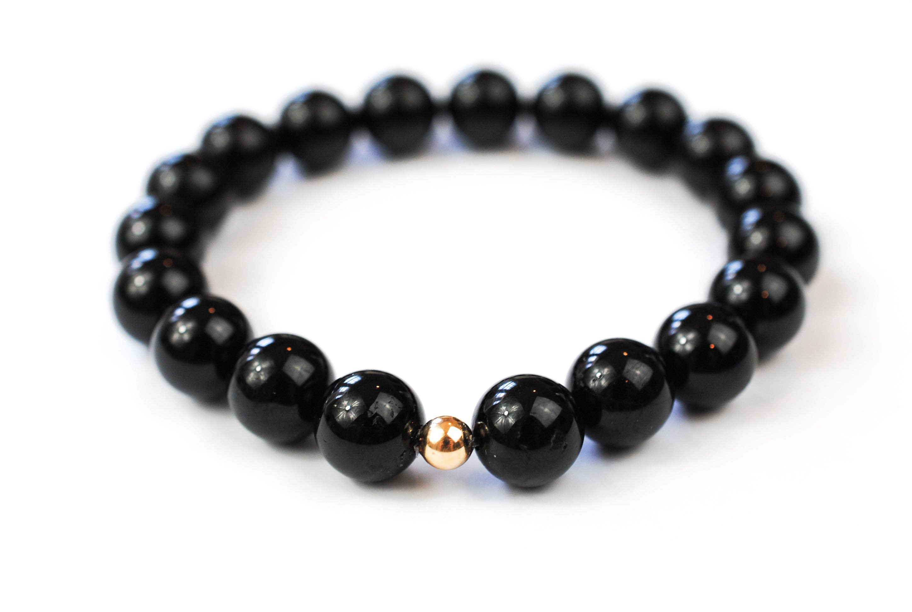 Ripple | Reiki Infused Jewelry - Wholesale Beaded Bracelet - Black Onyx Solo Grande Bracelet0