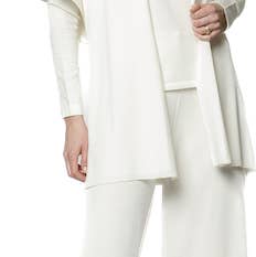 Biana - Wholesale Pants - Women's - Briana Wide-Leg Milano-Knit Pants; Winter White0