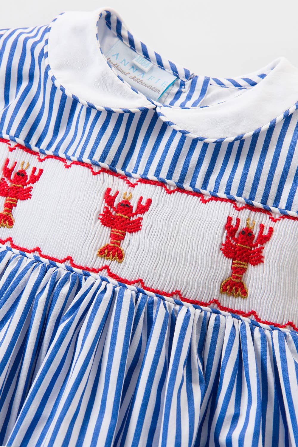 Annafie London Ltd - Wholesale Dress - Kids - LOBSTER smocked dress1