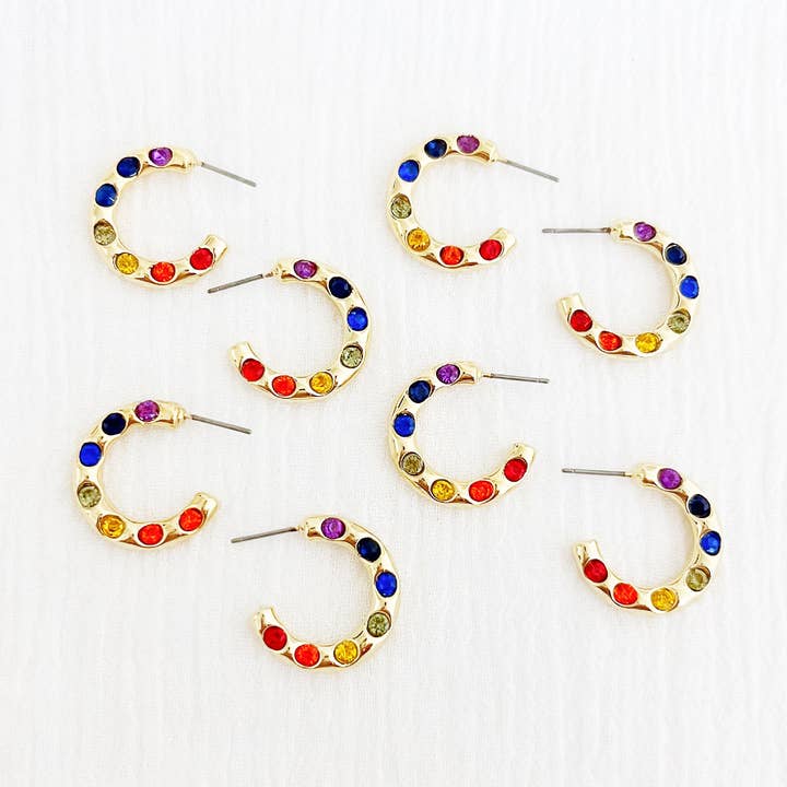 Rainbow Cally Hoop for wholesale by Wrapped. By Sav