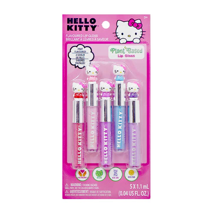 PINEAPPLE Beauty - Wholesale Lip Gloss - UPD HK1086GA Hello Kitty 5pcs Lip Gloss Set - 12 pcs