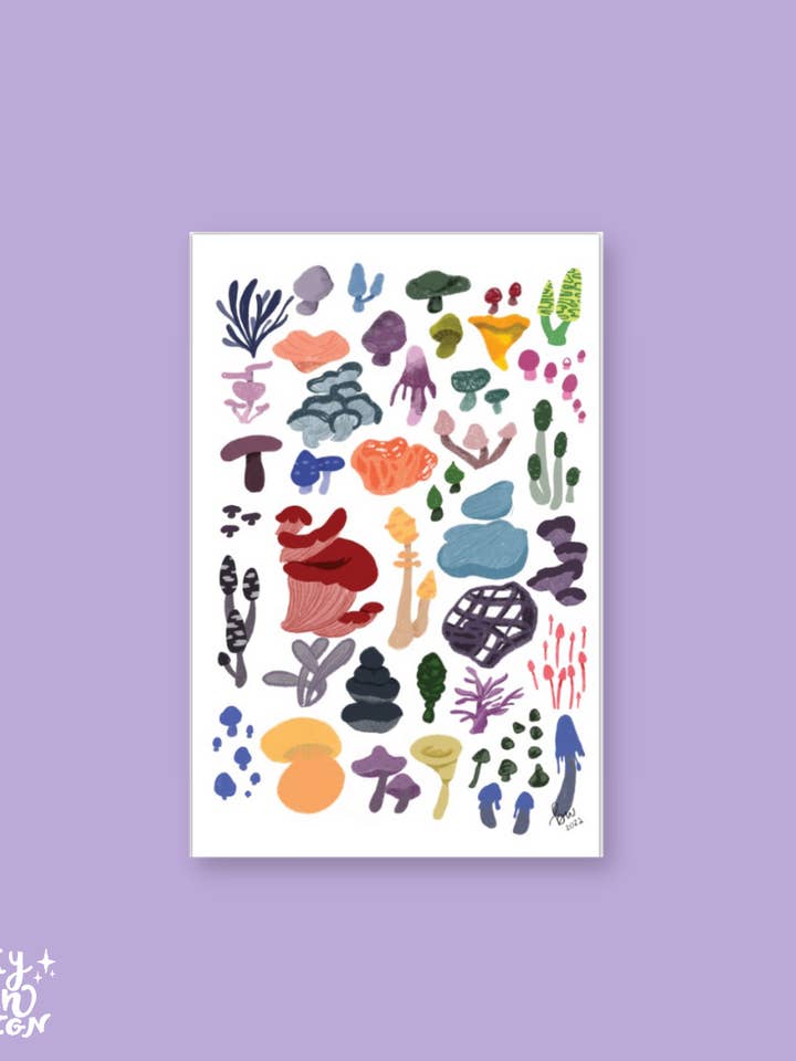 Mushies Grußkarte für den Großhandel von Galaxy Brain Design