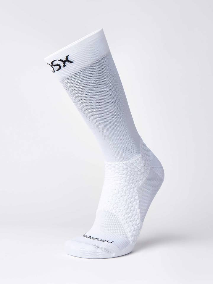 Sprød Hvid BIOSx Elite Performance Crew Kompressionsstrømper - Skarp Hvid for engroshandel på Faire0