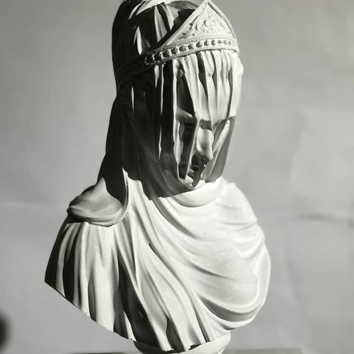 RomaArtSculptures - Vendita all'ingrosso Scultura - Grande statua di donna velata da 13 pollici
