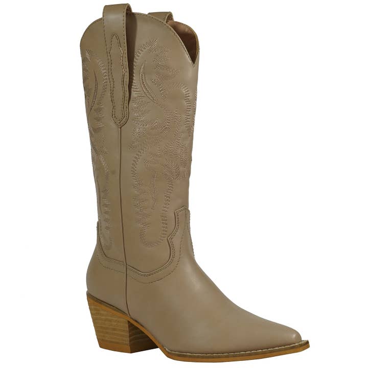 Mars Sky Shoes Wholesale - Vente Bottes de cowboy – femme - Cuissardes western à talon carré pour fille Arider Hanan