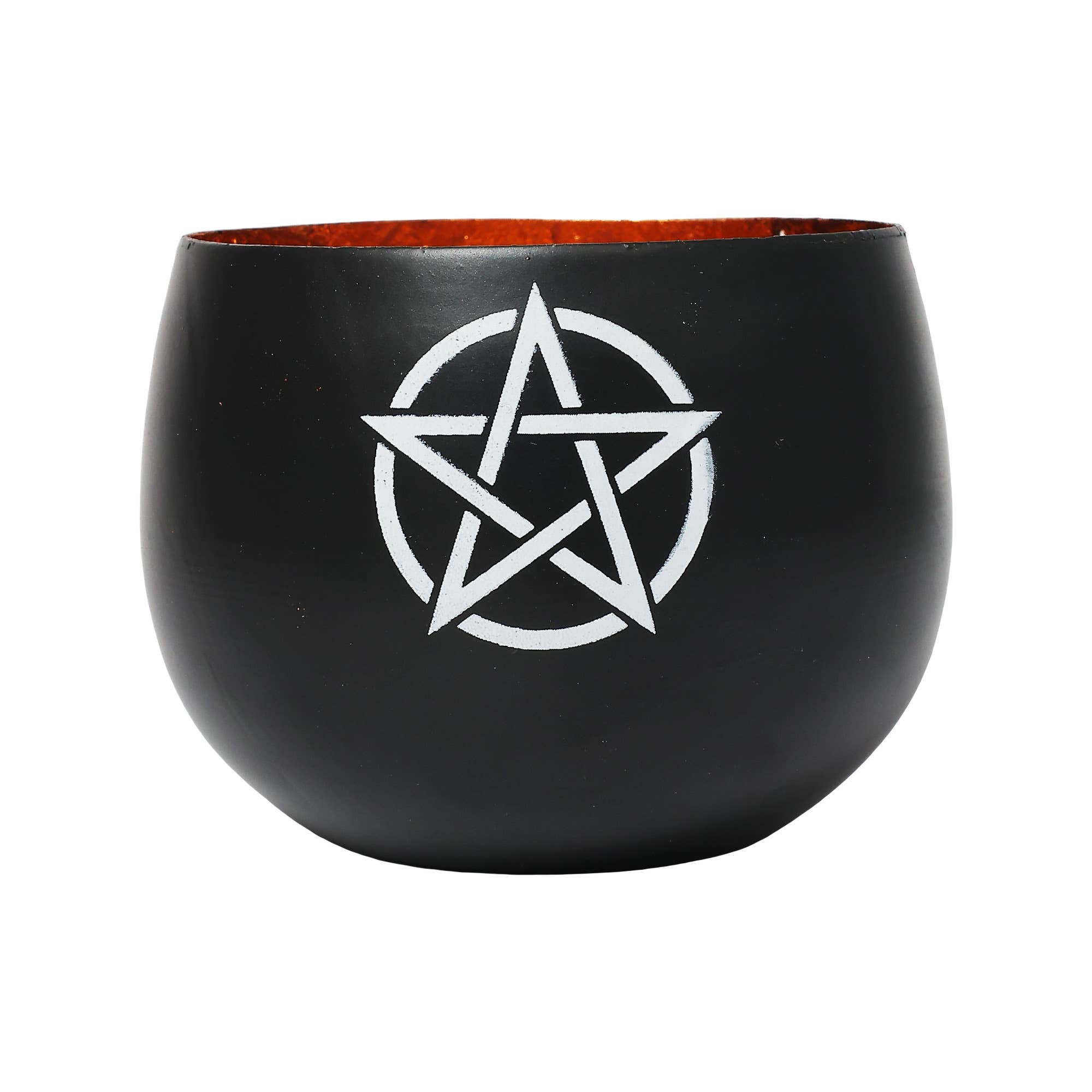 Vrinda - Vente Bougeoirs - Porte-bougie votive en métal 3" Pentagramme